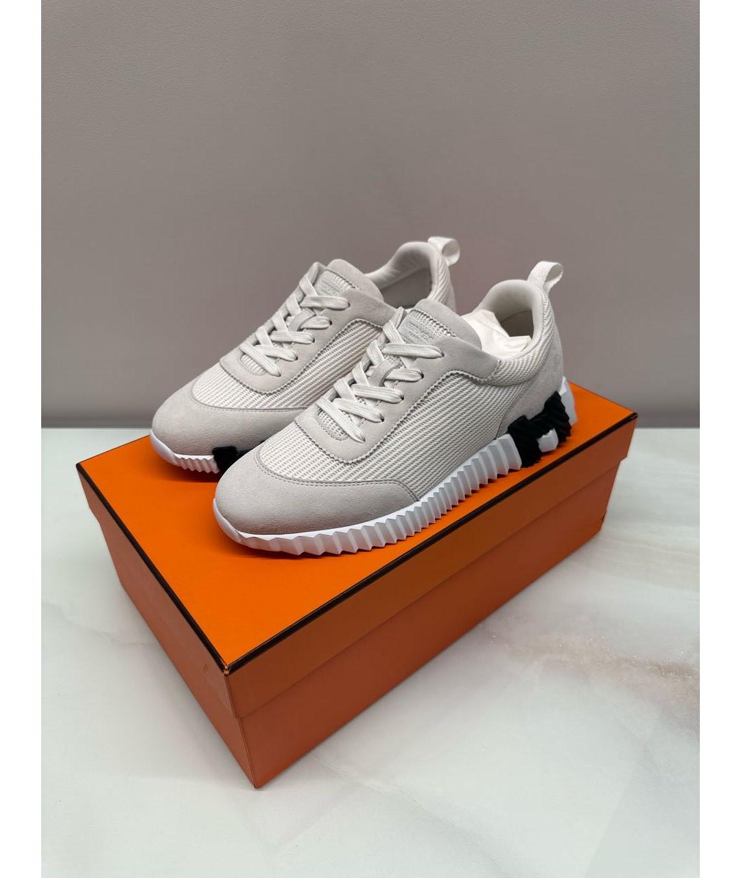 HERMES Белые кроссовки, фото 3