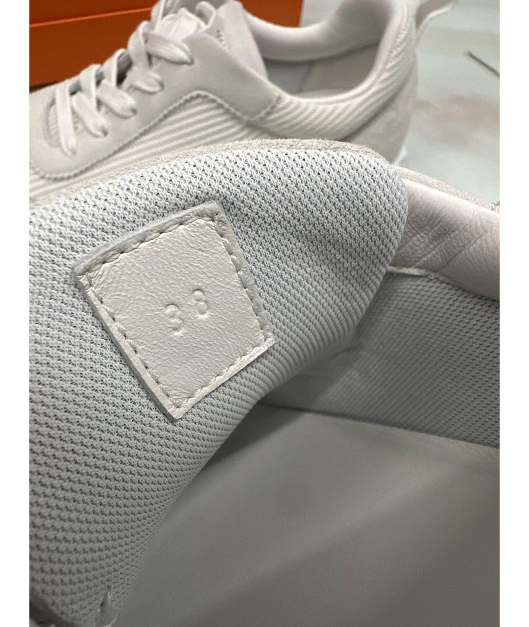 HERMES Белые кроссовки, фото 7