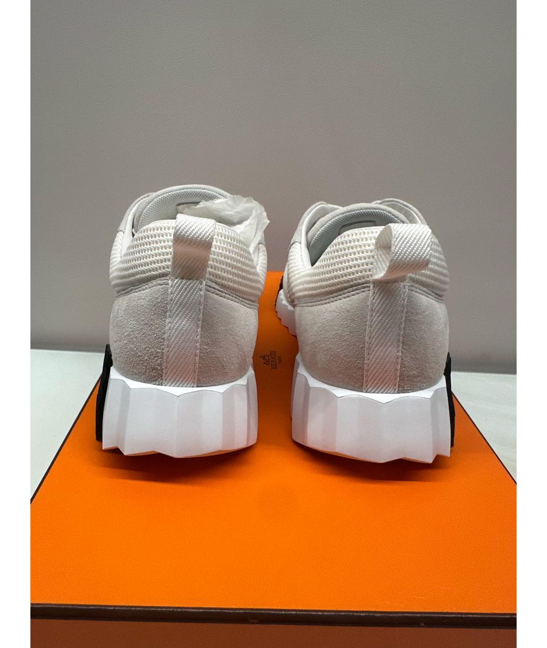 HERMES Белые кроссовки, фото 4