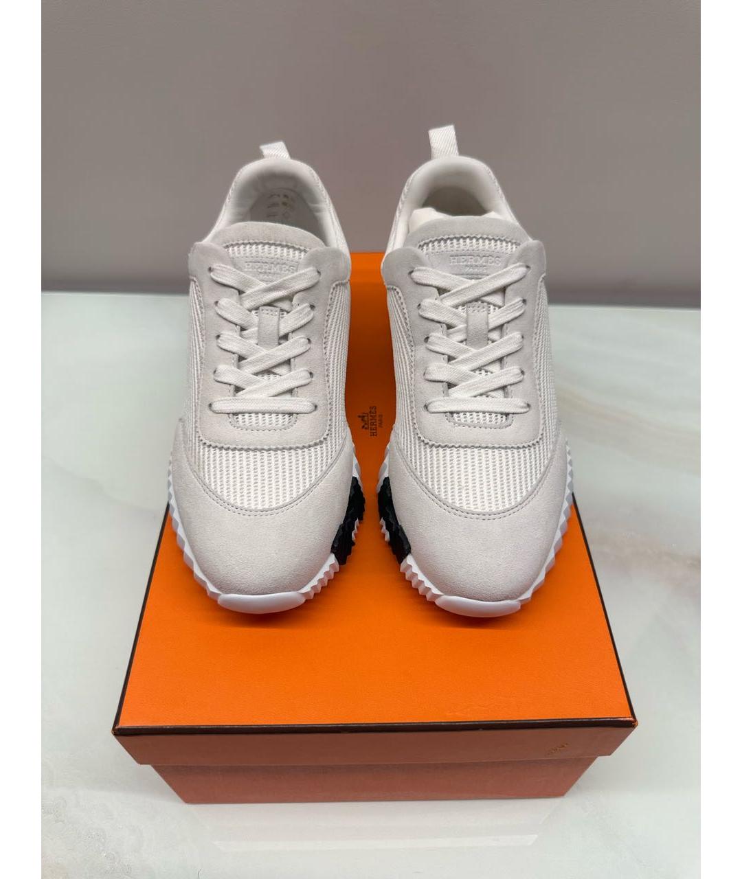 HERMES Белые кроссовки, фото 2