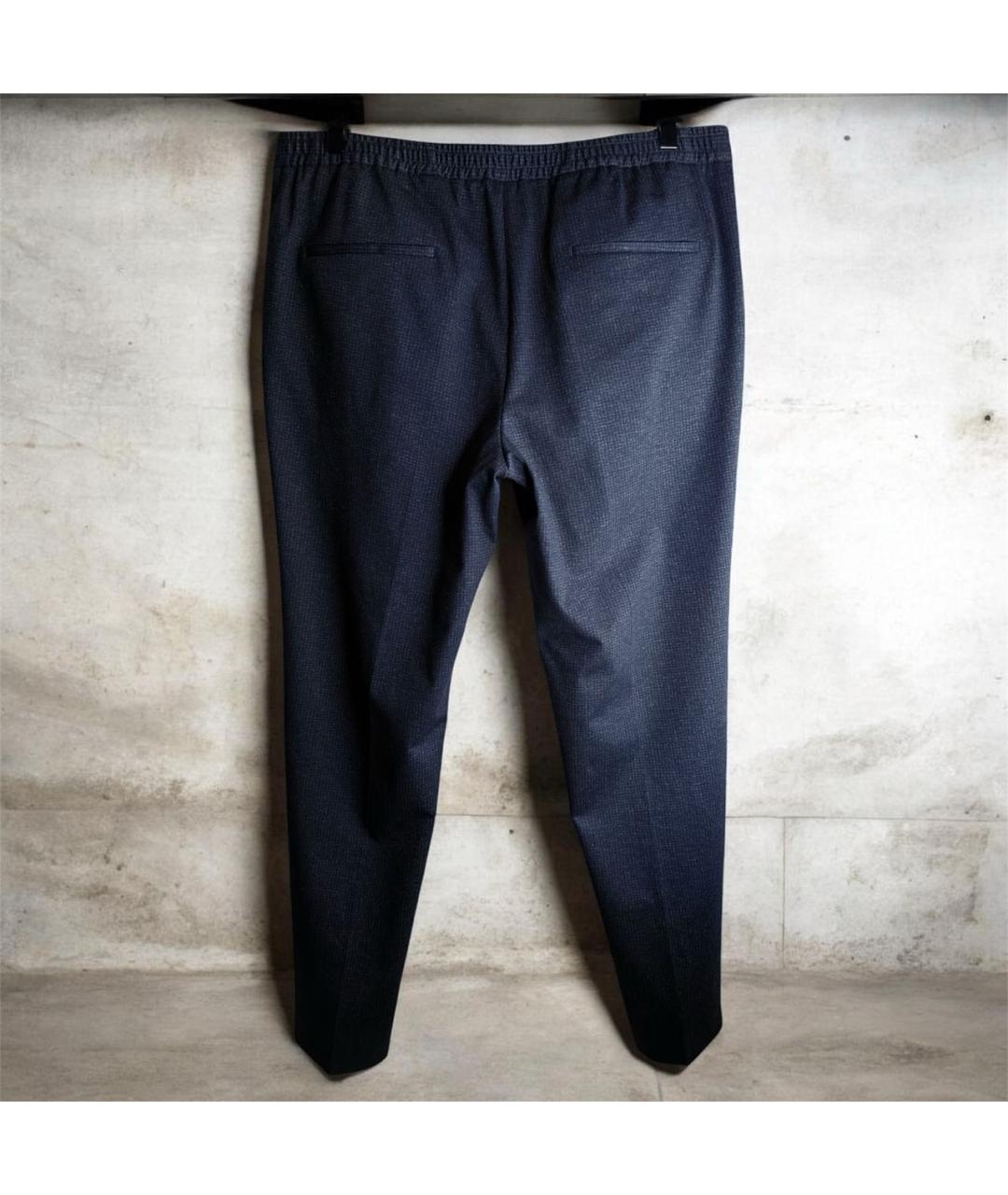 HUGO BOSS Серые вискозные повседневные брюки, фото 6