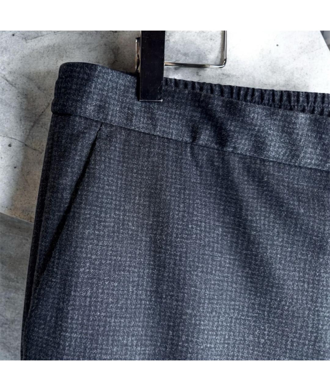 HUGO BOSS Серые вискозные повседневные брюки, фото 3