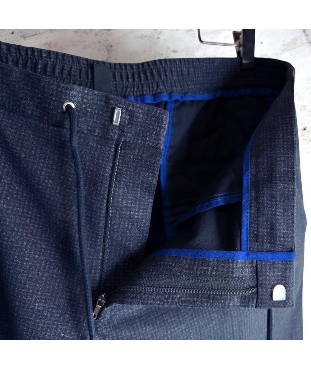 HUGO BOSS Серые вискозные повседневные брюки, фото 7