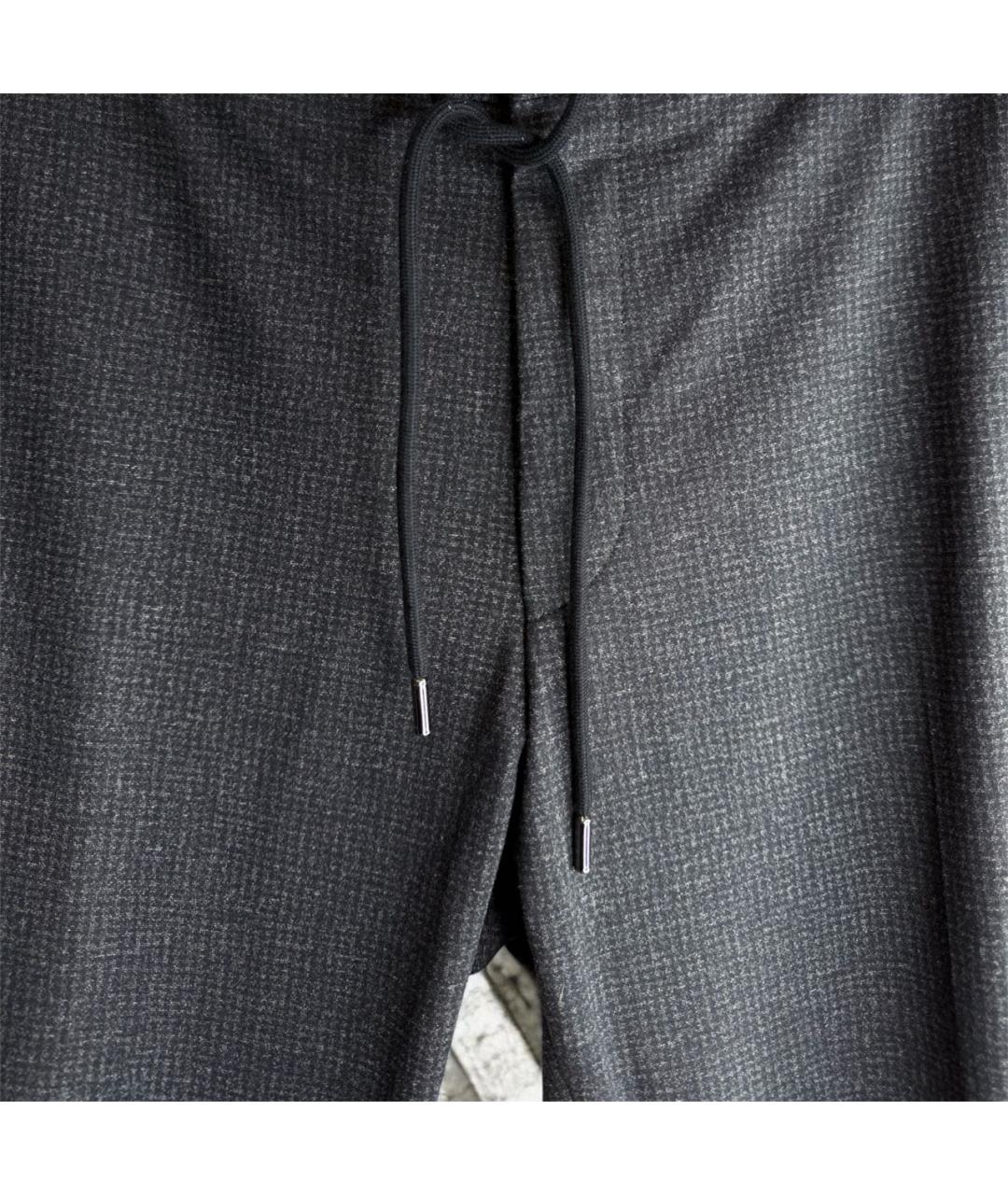 HUGO BOSS Серые вискозные повседневные брюки, фото 4