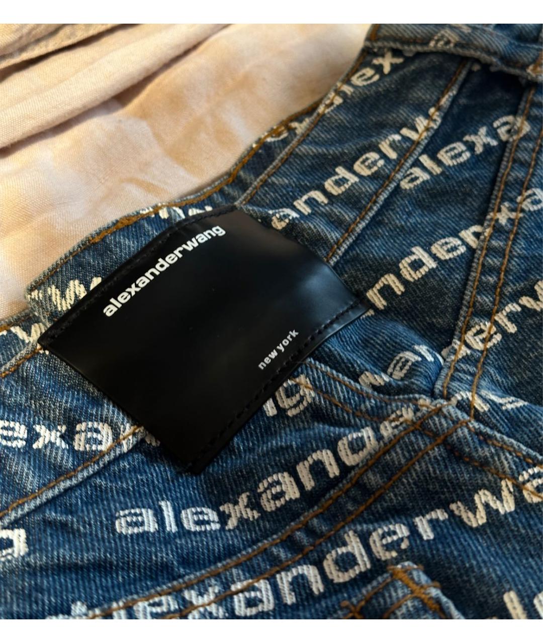 ALEXANDER WANG Синие деним шорты, фото 3