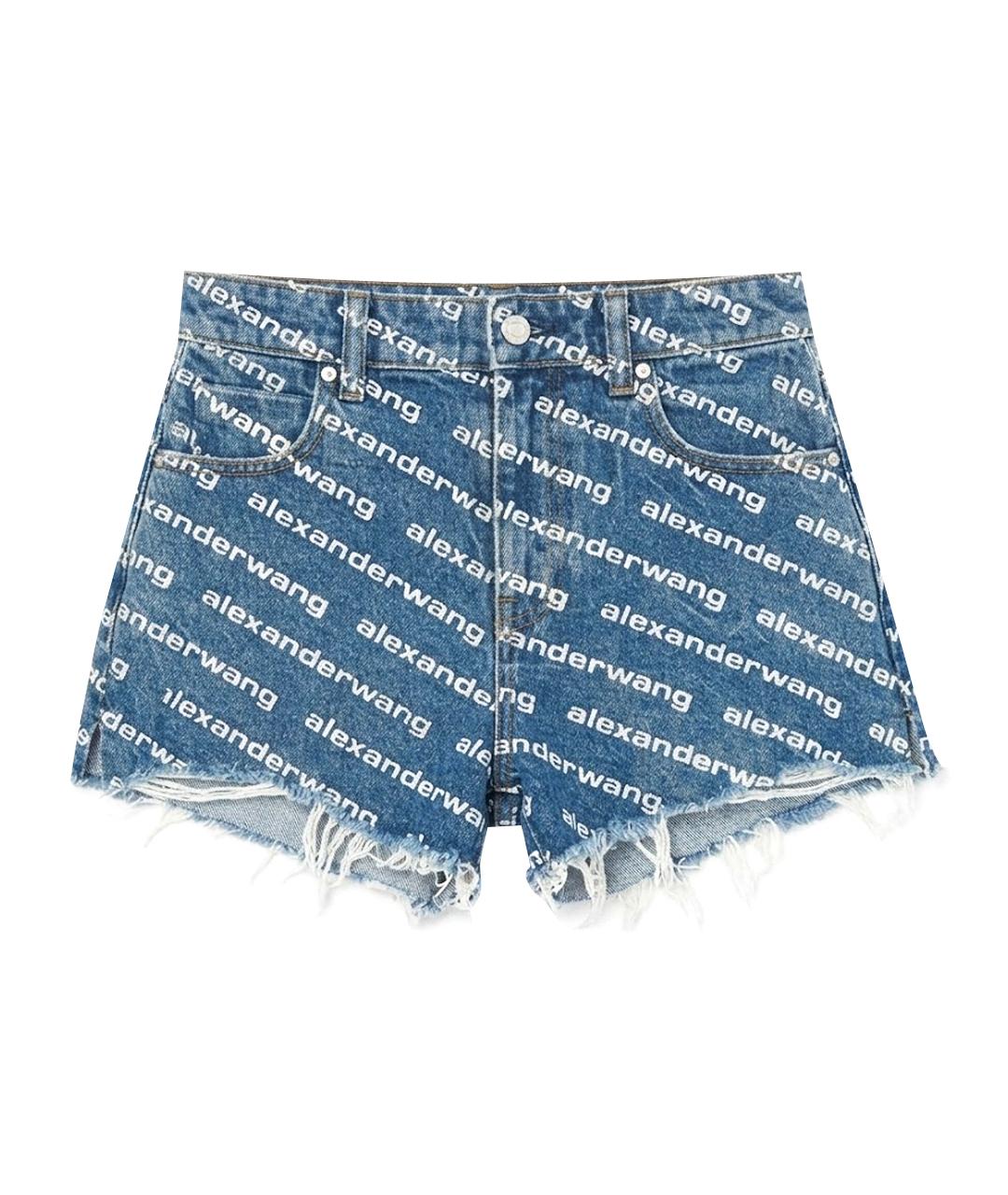 ALEXANDER WANG Синие деним шорты, фото 1