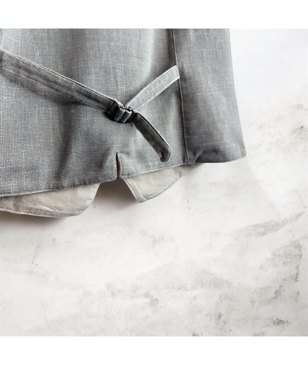 CIRCOLO 1901 Серый хлопко-эластановый жилет, фото 6