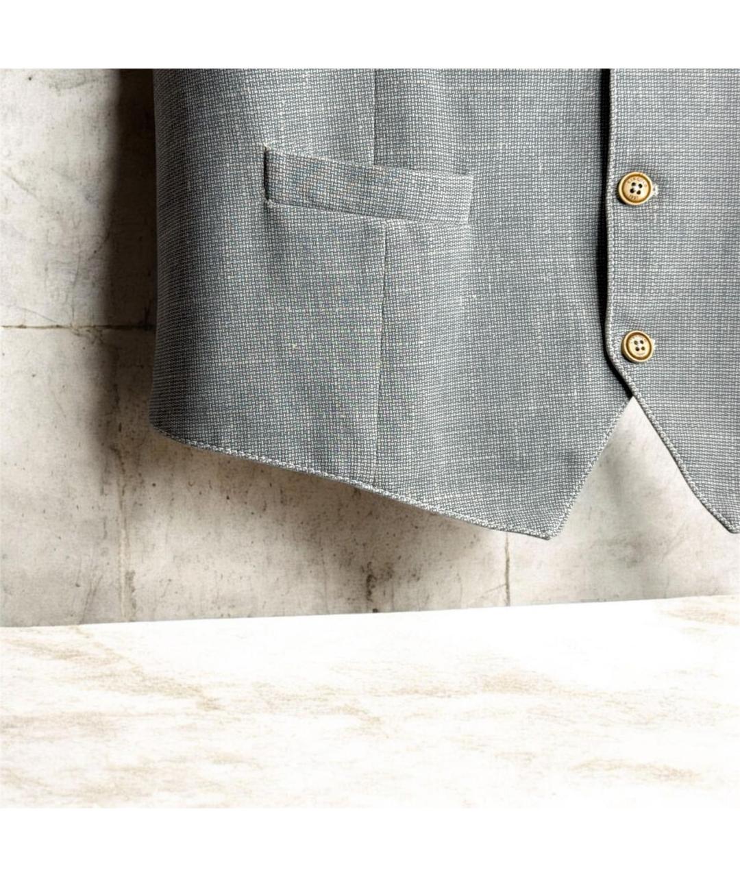 CIRCOLO 1901 Серый хлопко-эластановый жилет, фото 3