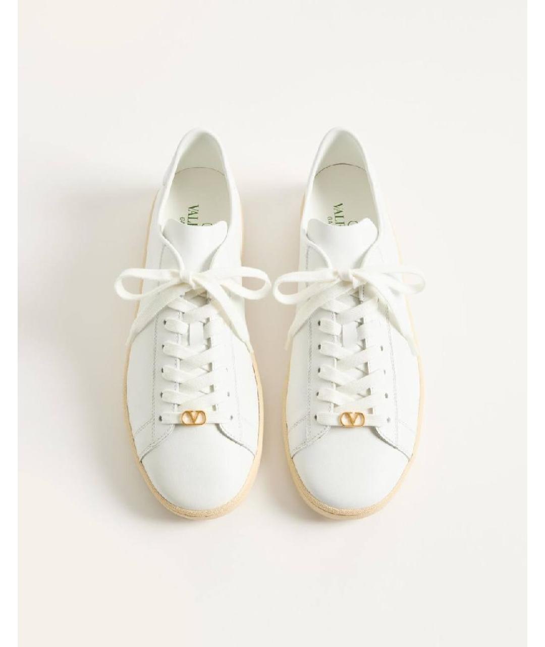 VALENTINO Белые кожаные кеды, фото 2
