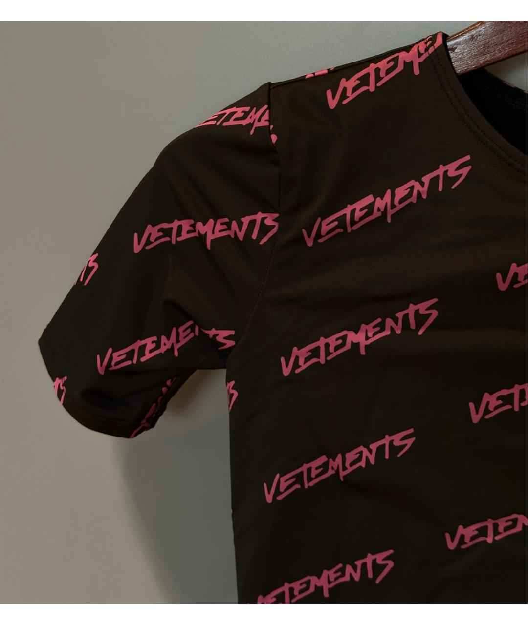 VETEMENTS Черное повседневное платье, фото 3