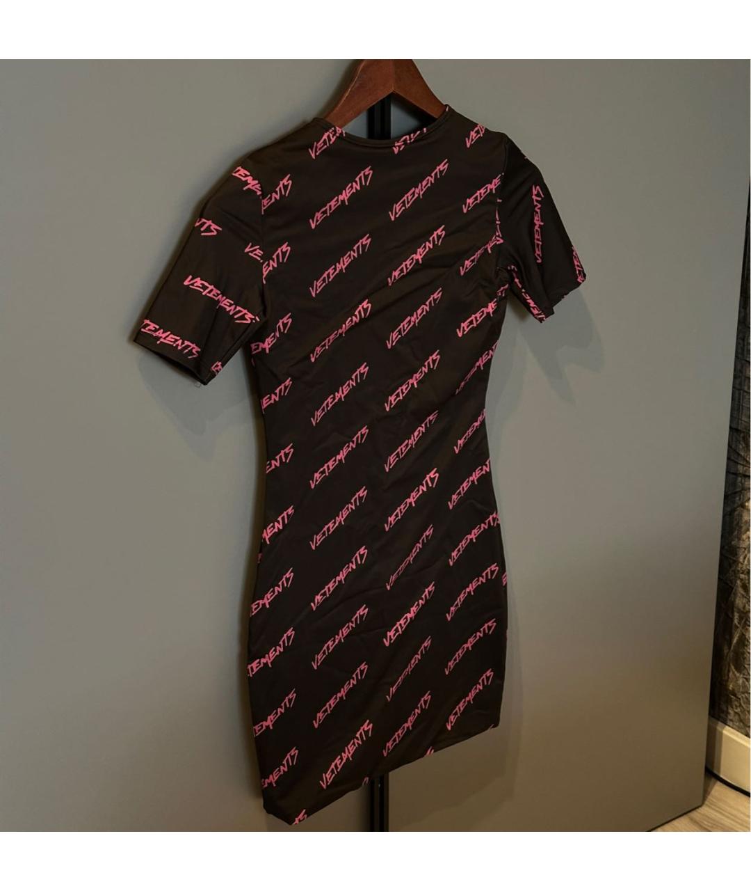 VETEMENTS Черное повседневное платье, фото 2