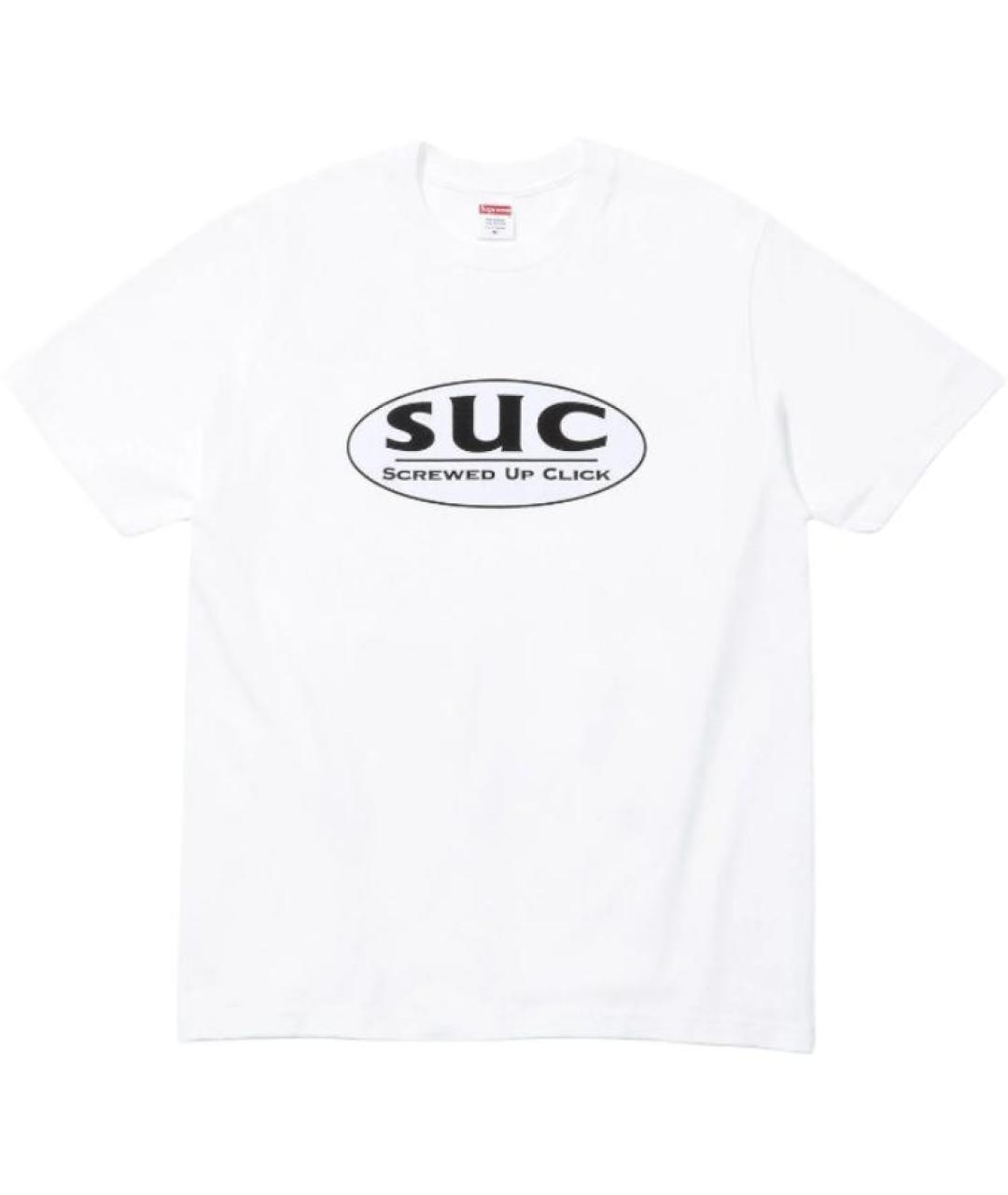 SUPREME Белая футболка, фото 1
