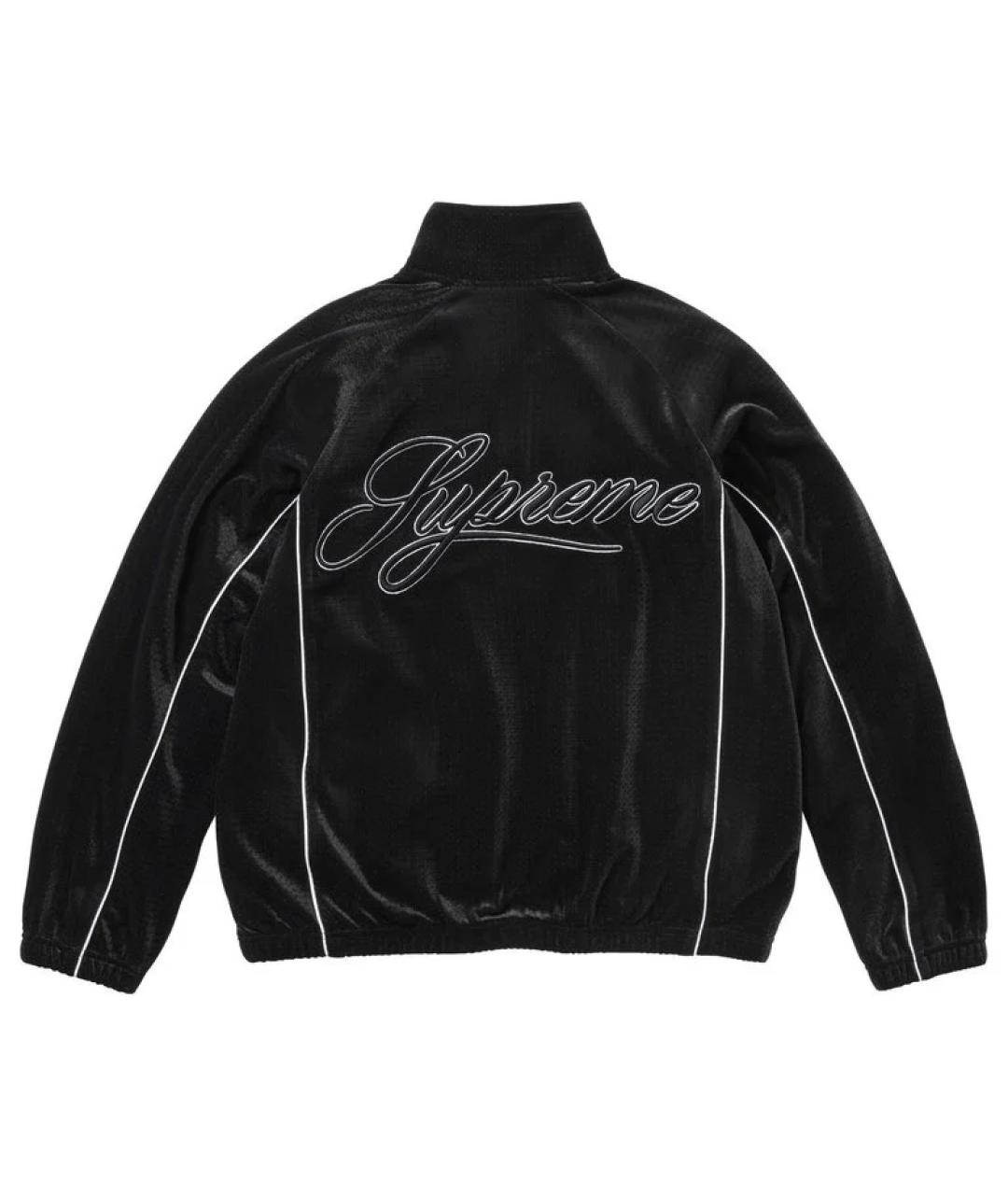 SUPREME Черная синтетическая куртка, фото 2