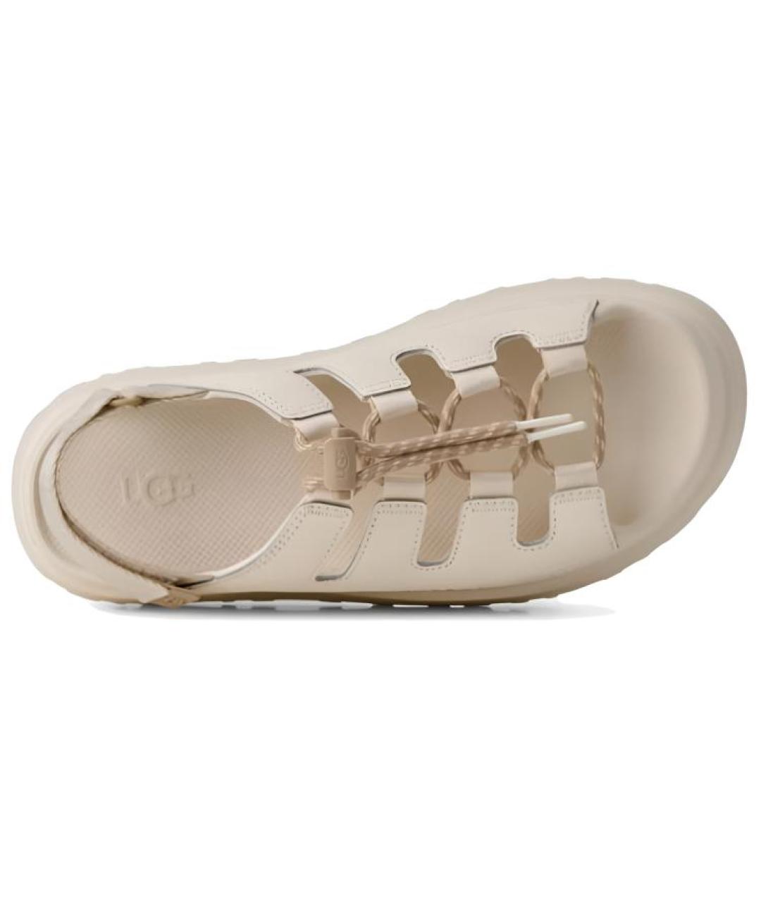 UGG AUSTRALIA Бежевые сандалии, фото 3