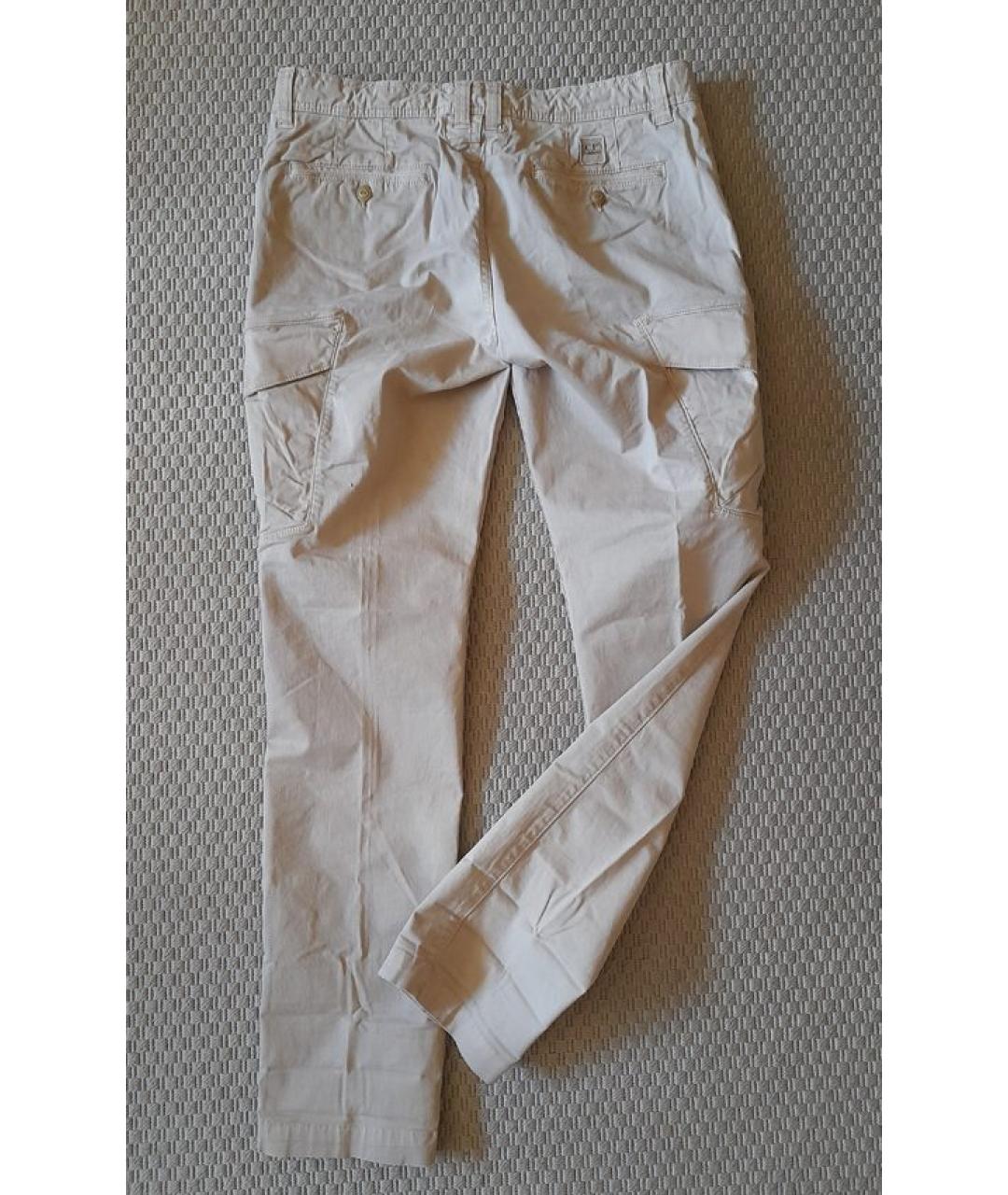 CP COMPANY Бежевые хлопковые повседневные брюки, фото 2