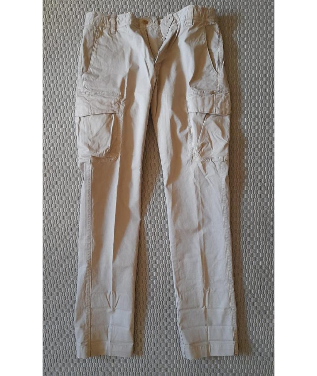 CP COMPANY Бежевые хлопковые повседневные брюки, фото 7