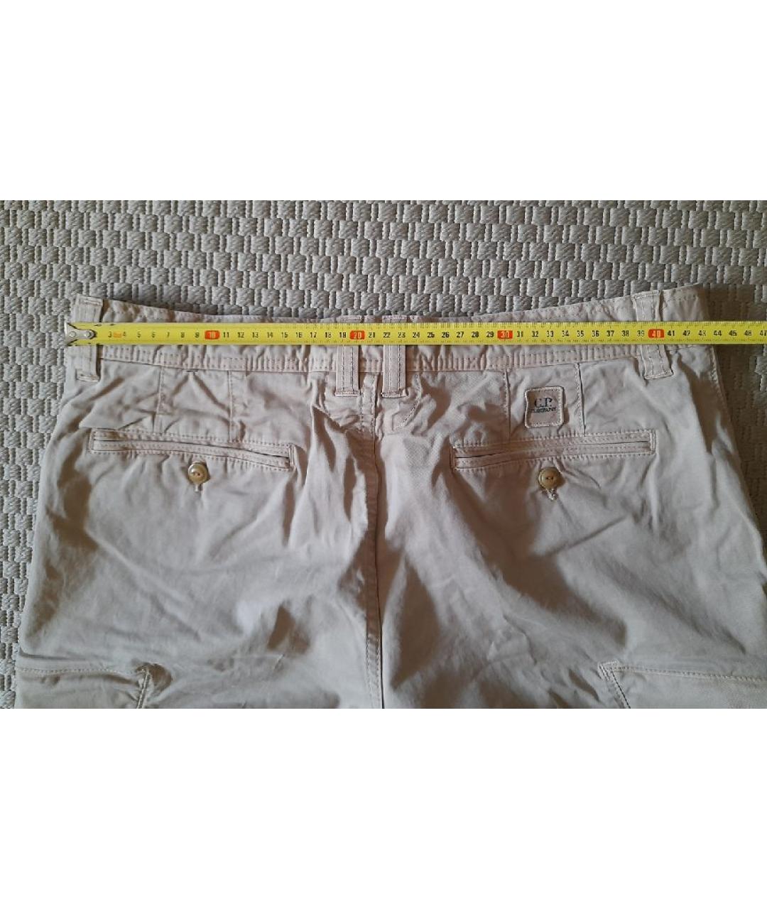 CP COMPANY Бежевые хлопковые повседневные брюки, фото 3