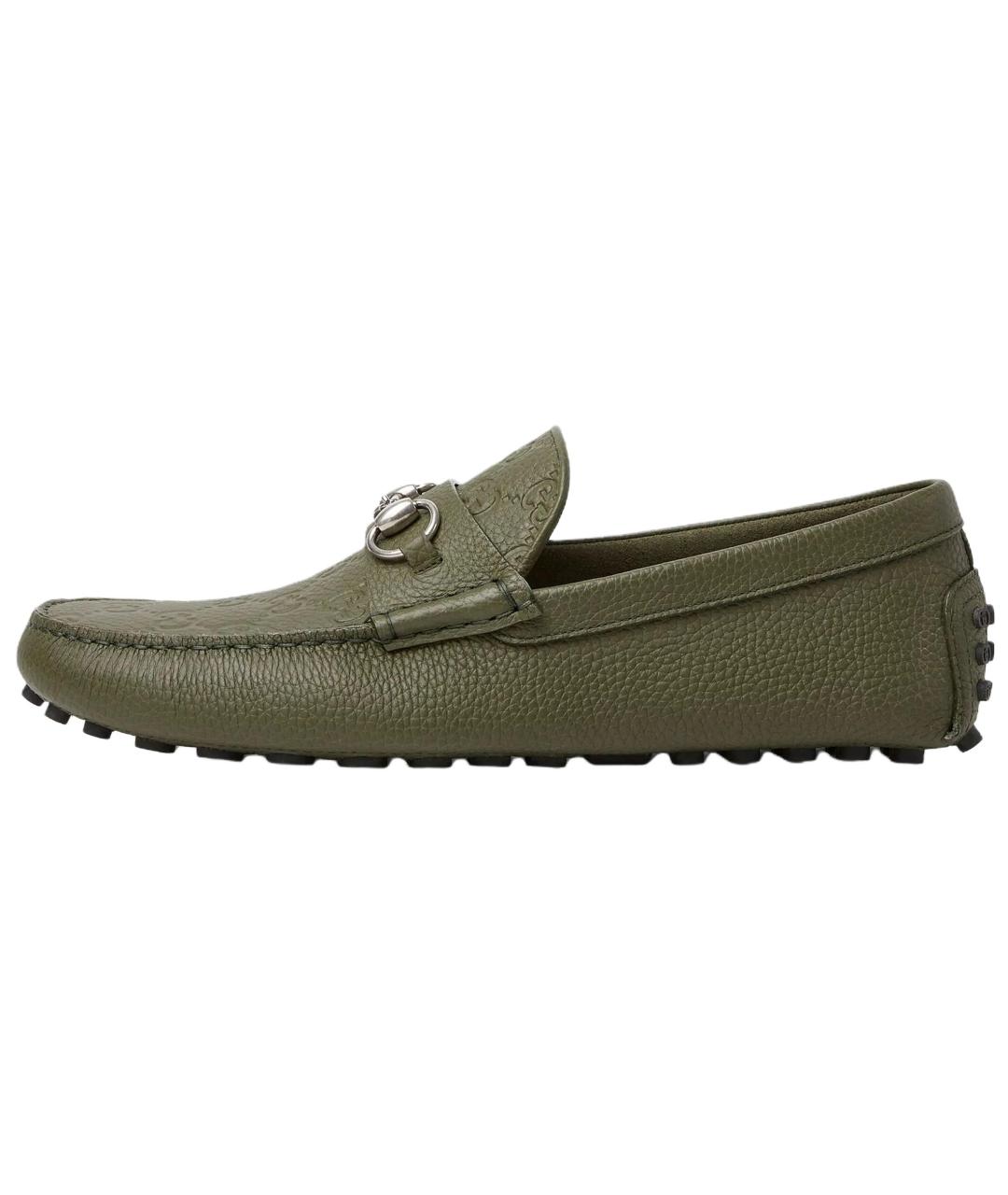 GUCCI Зеленые лоферы, фото 2