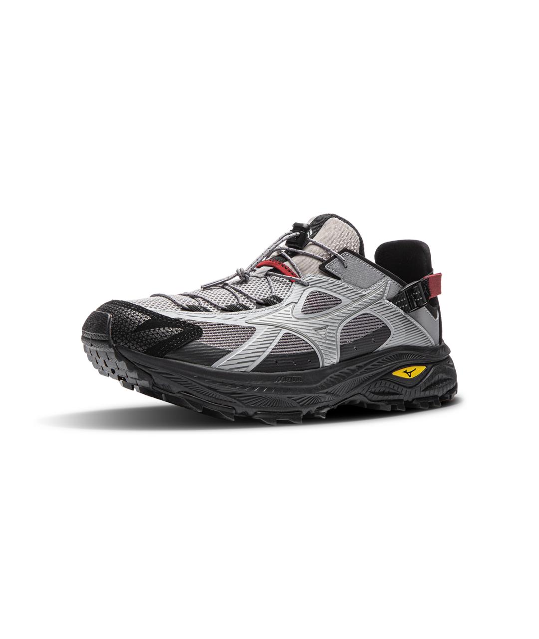 MIZUNO Серые кожаные кроссовки, фото 2
