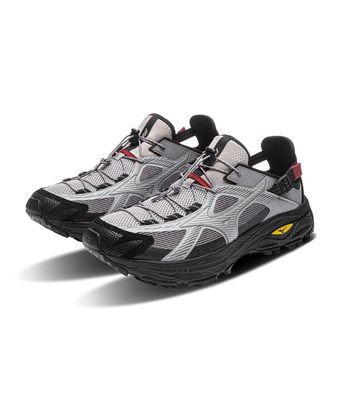 MIZUNO Серые кожаные кроссовки, фото 4