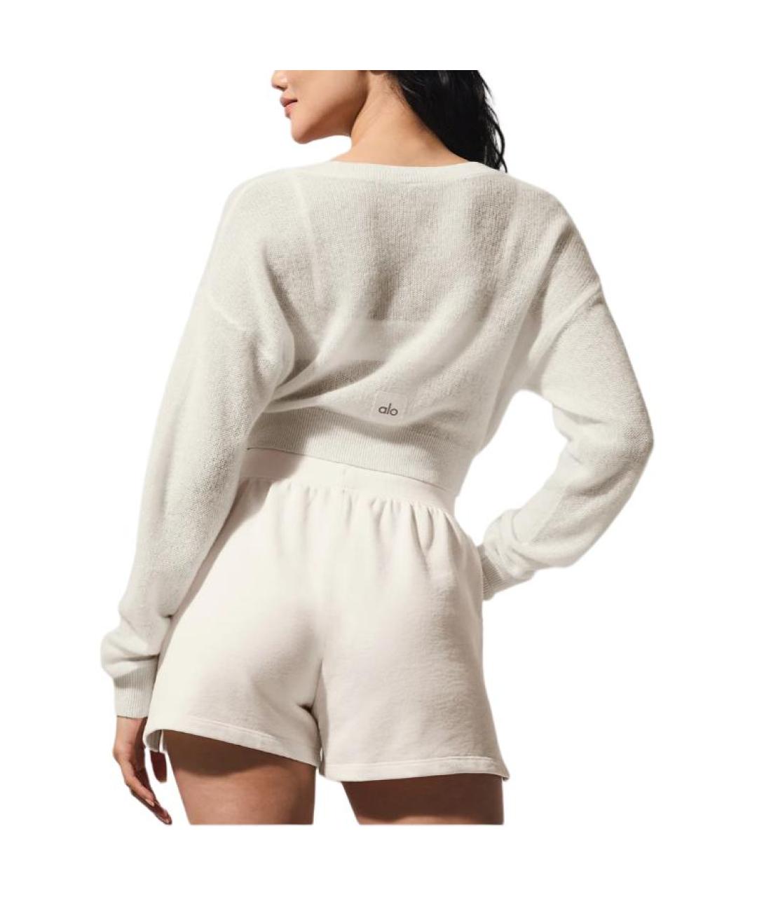 ALO YOGA Белый джемпер / свитер, фото 2