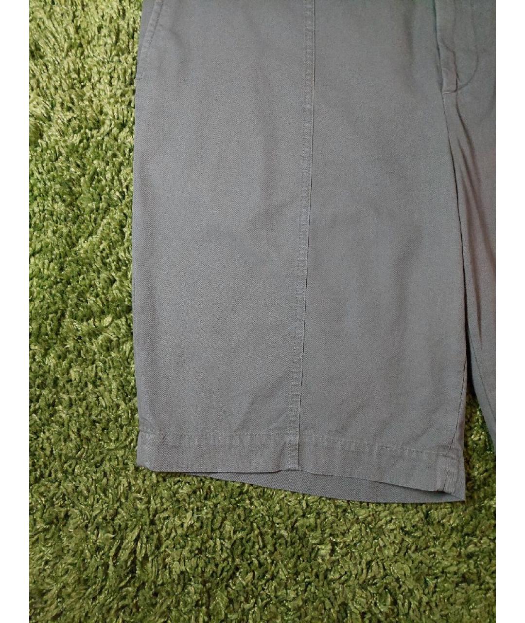 BRUNELLO CUCINELLI Серые хлопковые шорты, фото 7