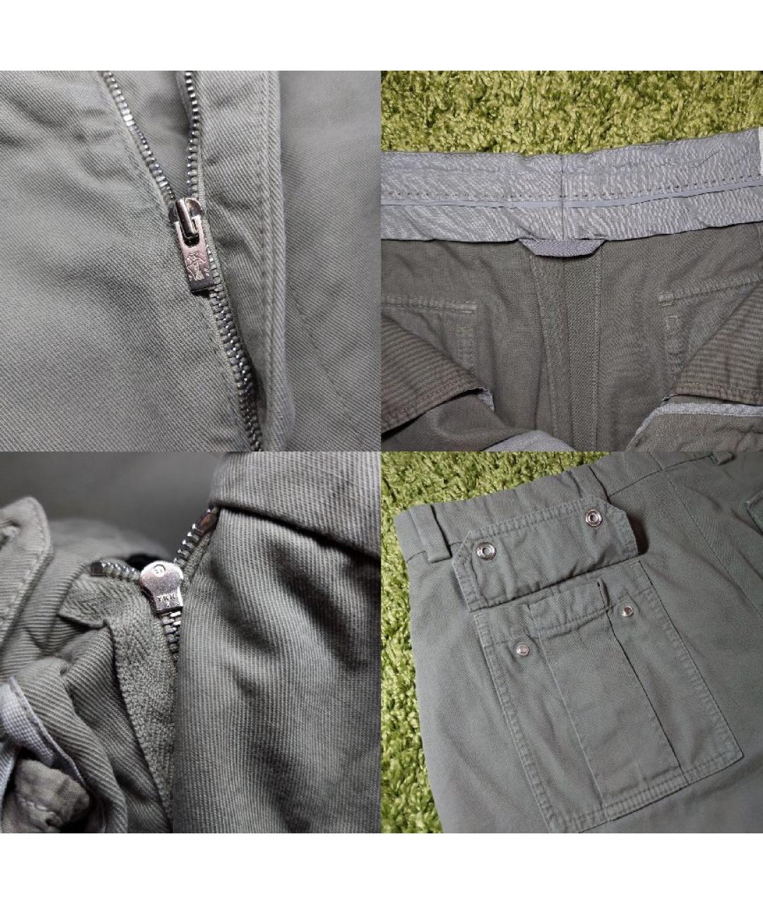 BRUNELLO CUCINELLI Серые хлопковые шорты, фото 6