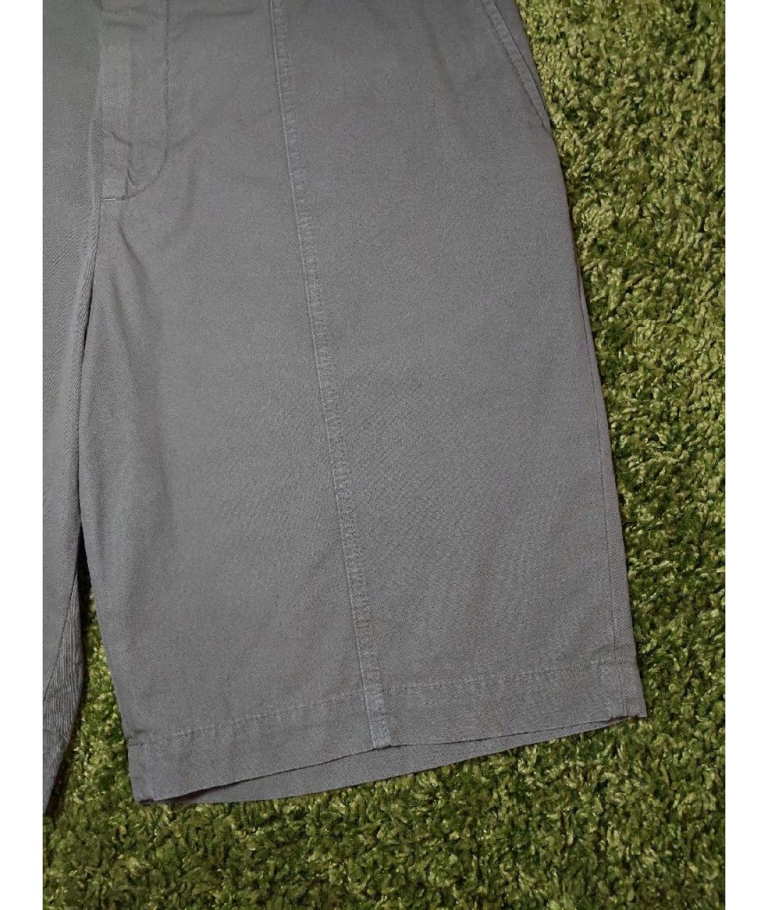 BRUNELLO CUCINELLI Серые хлопковые шорты, фото 8