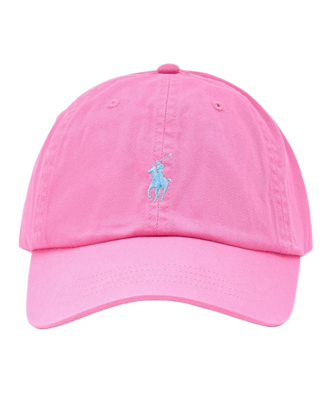 POLO RALPH LAUREN Розовая хлопковая кепка, фото 2