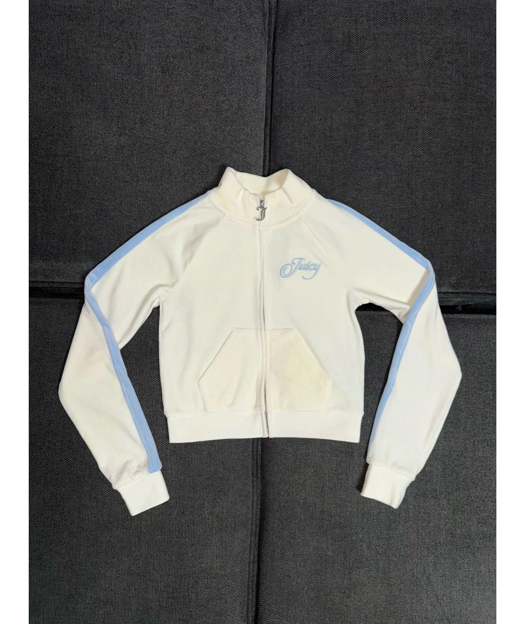 JUICY COUTURE Голубой велюровый костюм с брюками, фото 2