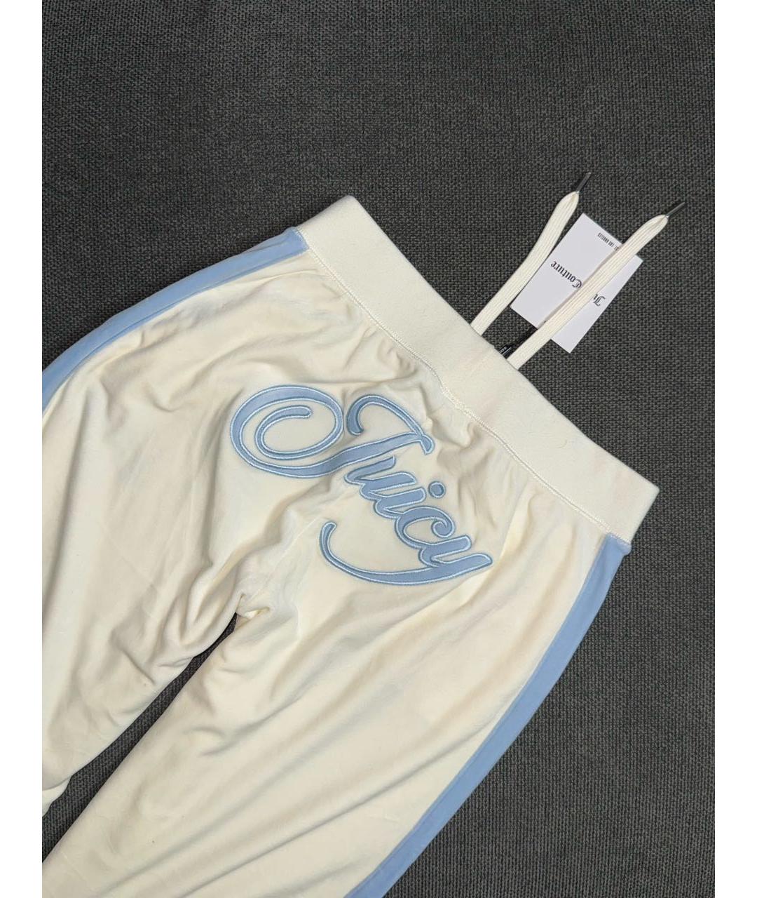 JUICY COUTURE Голубой велюровый костюм с брюками, фото 6