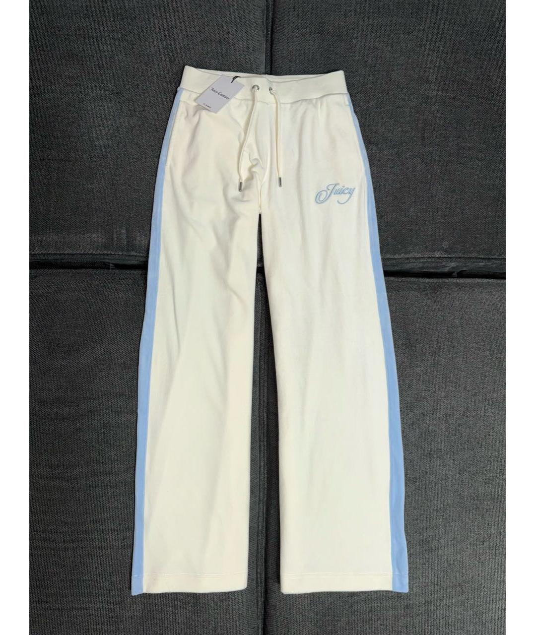 JUICY COUTURE Голубой велюровый костюм с брюками, фото 3