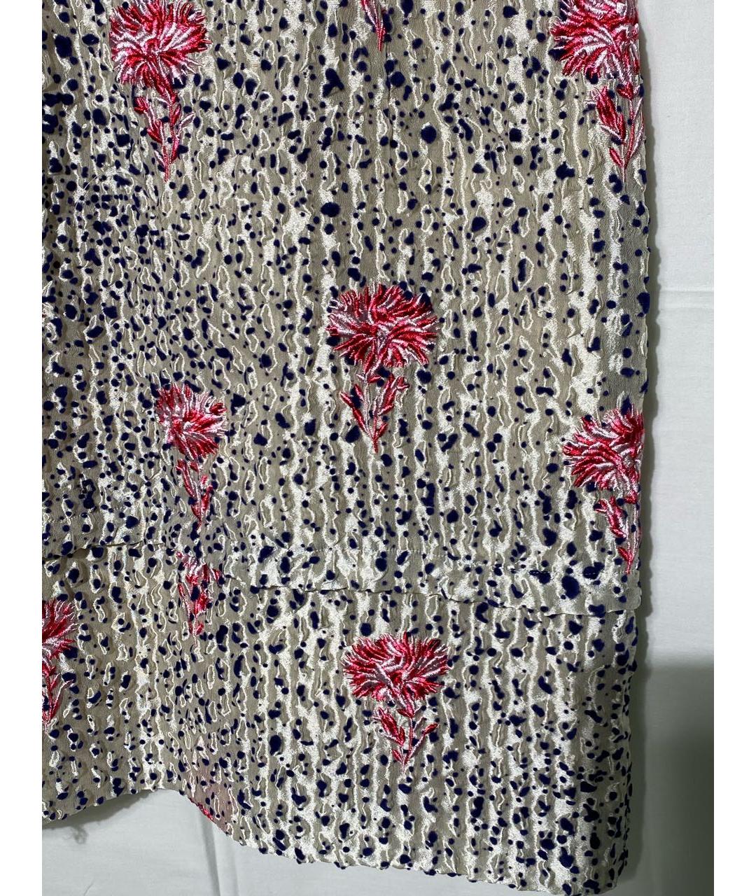 BALENCIAGA Белое шелковое повседневное платье, фото 4