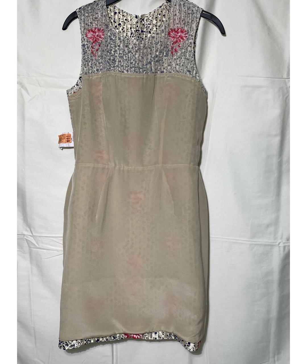 BALENCIAGA Белое шелковое повседневное платье, фото 6