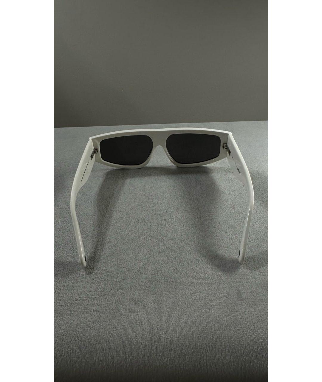 CHANEL Белые пластиковые солнцезащитные очки, фото 8
