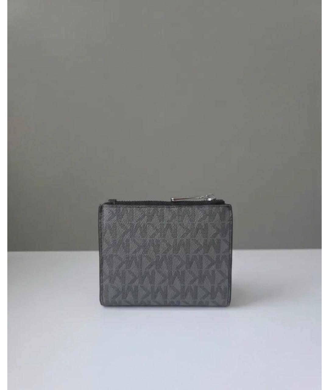 MICHAEL KORS Черный кошелек из искусственной кожи, фото 5