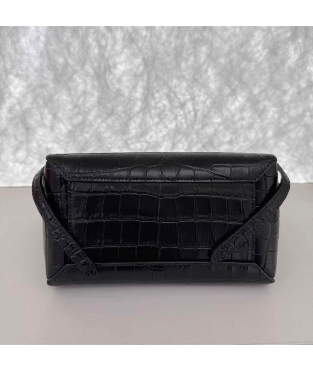 CELINE Черная кожаная сумка с короткими ручками, фото 6