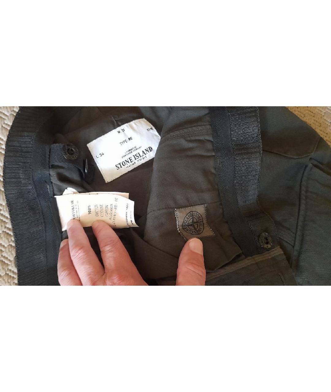 CP COMPANY Черные хлопковые повседневные брюки, фото 7