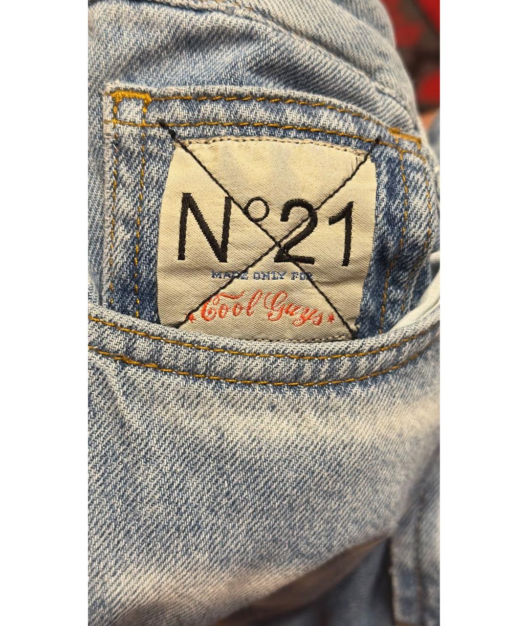 NO. 21 Голубые деним детские джинсы, фото 8