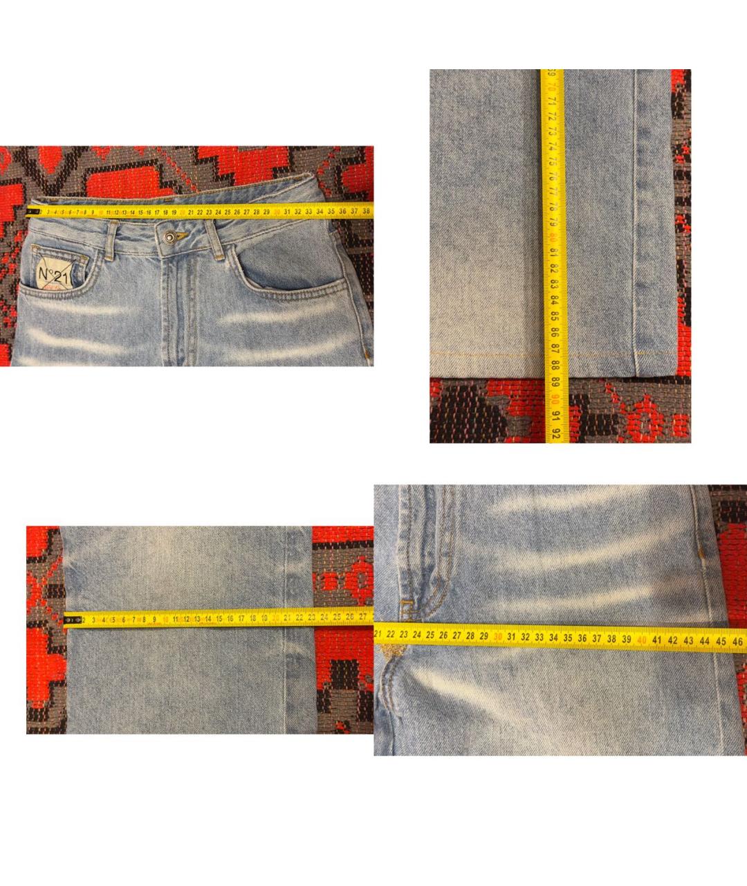 NO. 21 Голубые деним детские джинсы, фото 7