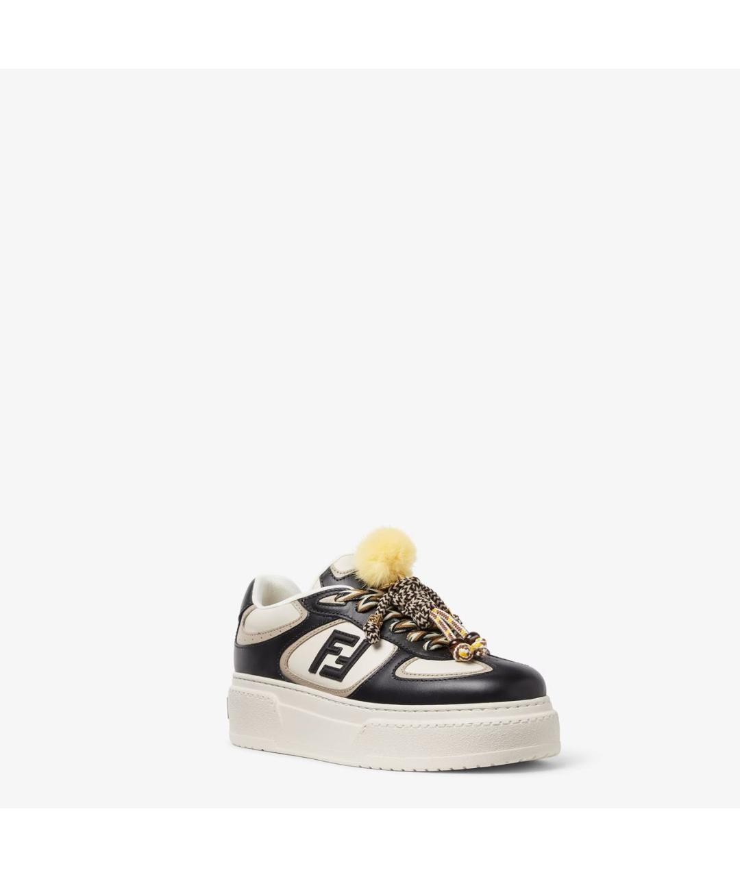 FENDI Мульти кожаные кеды, фото 7