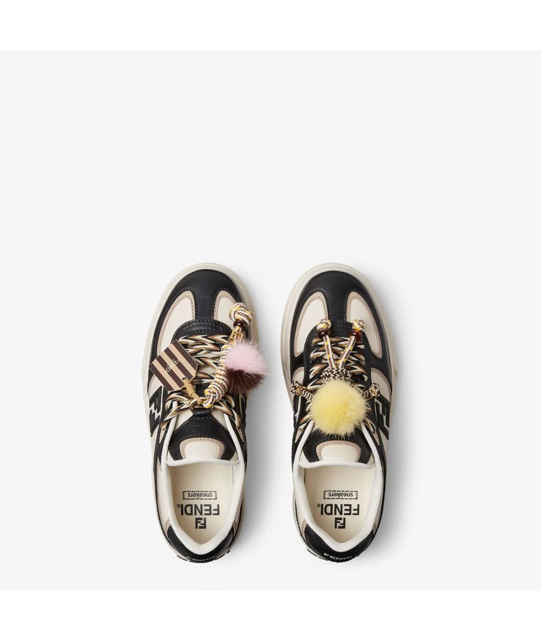 FENDI Мульти кожаные кеды, фото 3