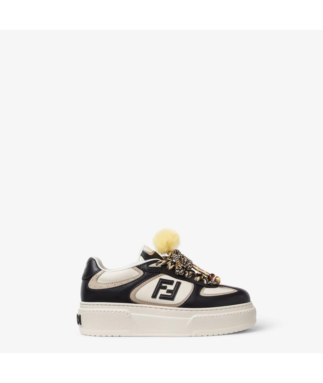 FENDI Мульти кожаные кеды, фото 9