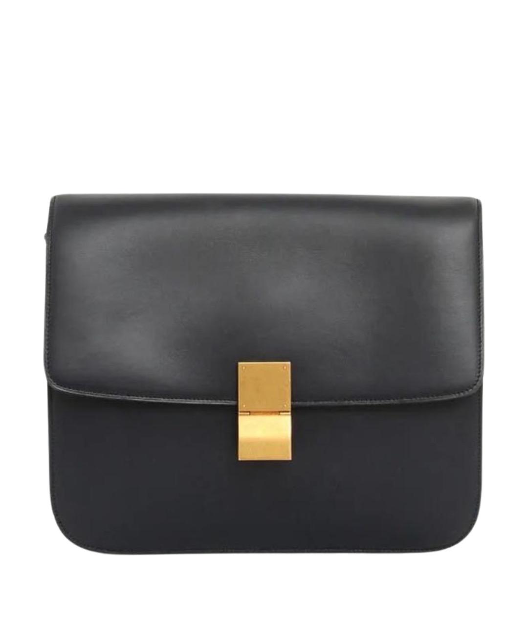 CELINE Черная кожаная сумка через плечо, фото 1