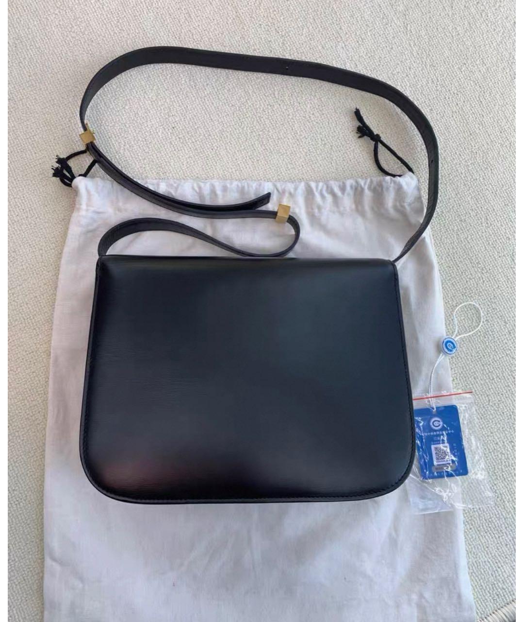 CELINE Черная кожаная сумка через плечо, фото 3