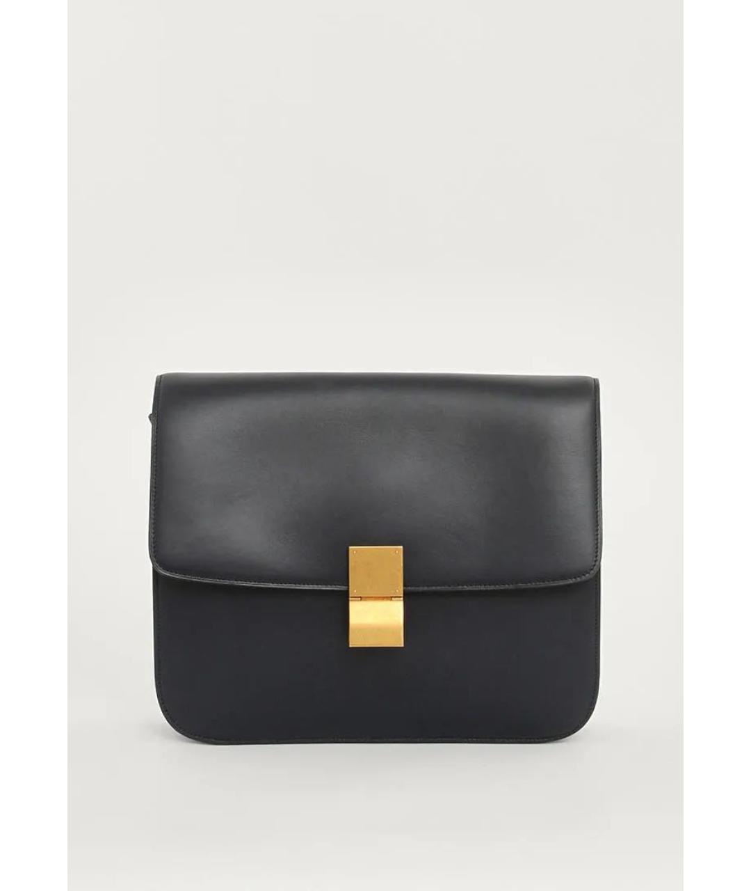 CELINE Черная кожаная сумка через плечо, фото 9