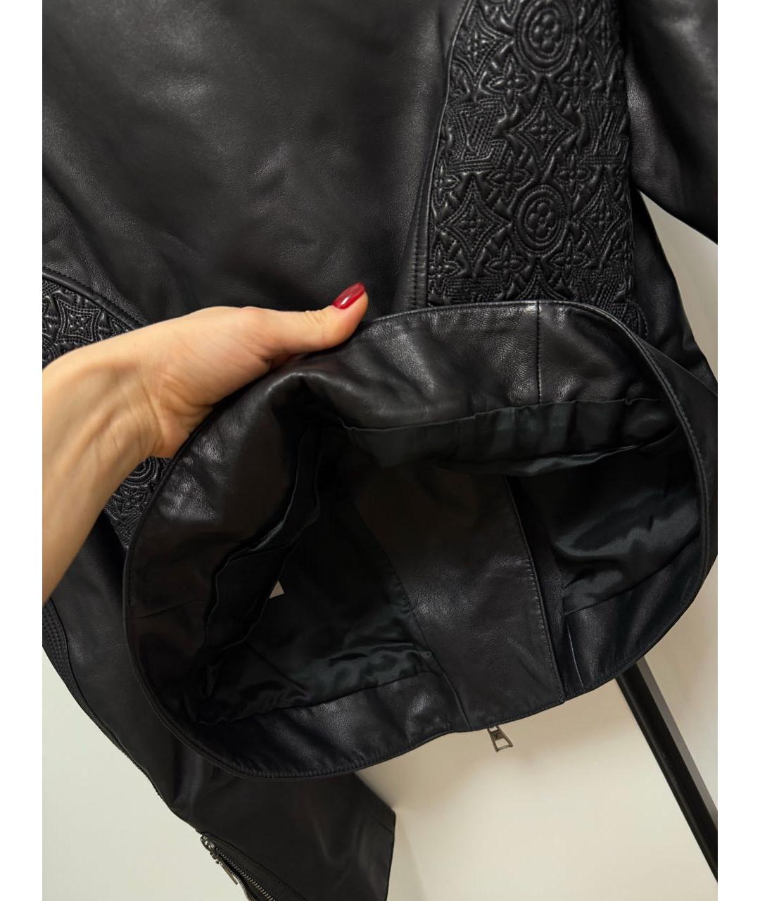 LOUIS VUITTON Черная кожаная куртка, фото 4