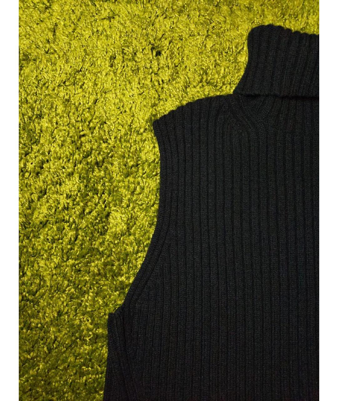 DRIES VAN NOTEN Темно-синяя шерстяная жилетка, фото 5