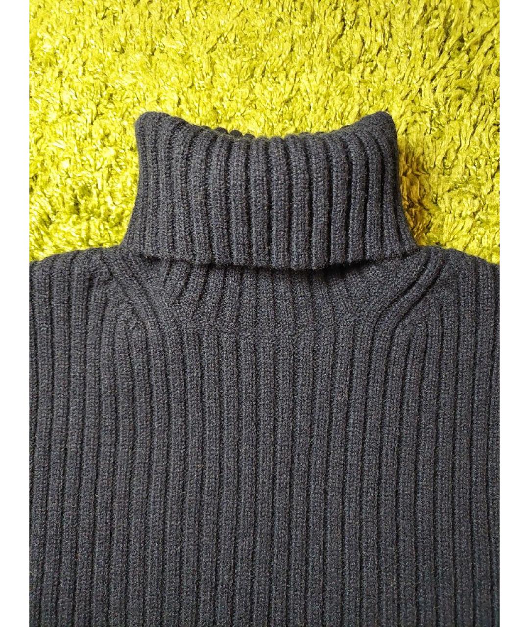 DRIES VAN NOTEN Темно-синяя шерстяная жилетка, фото 2