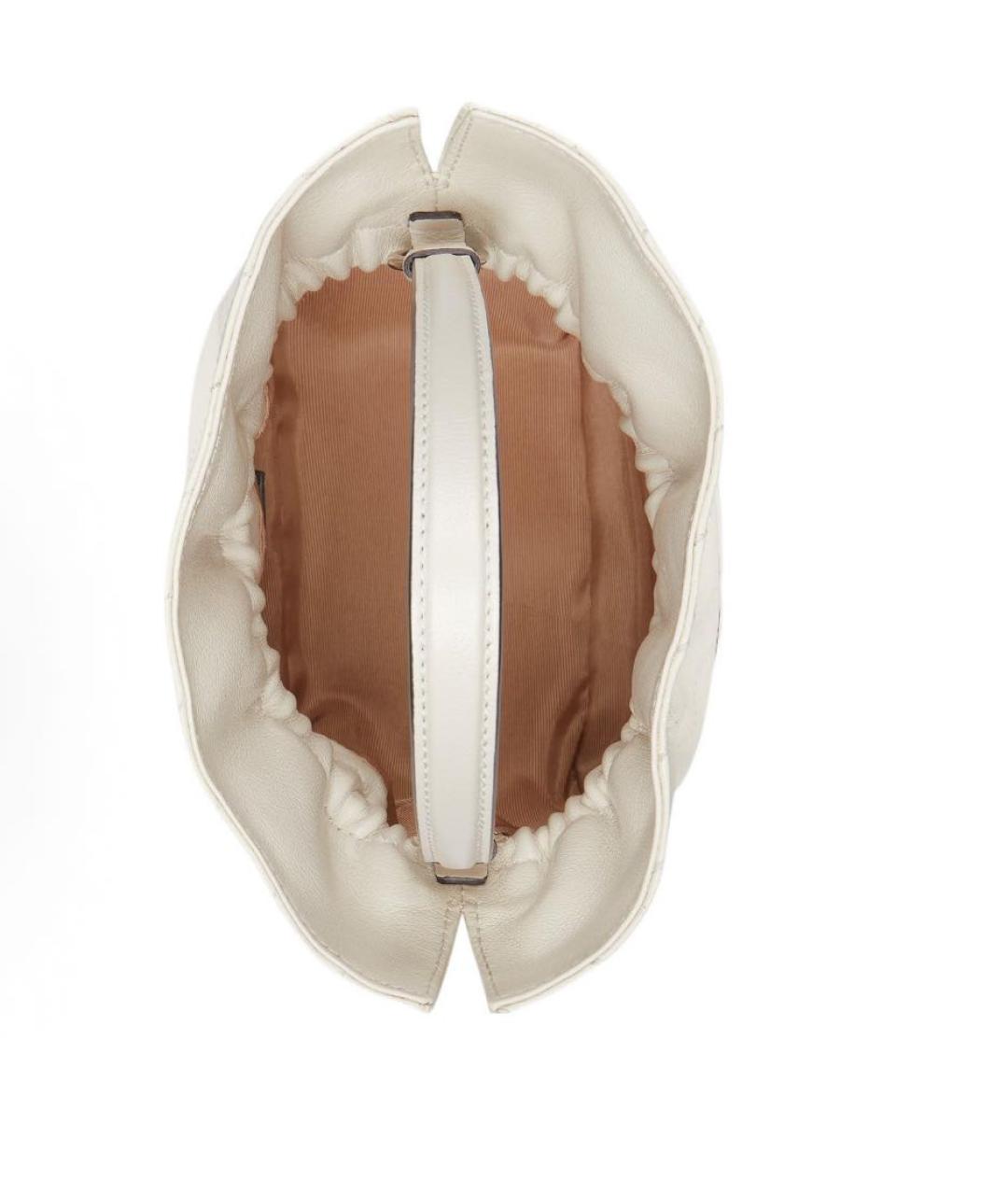 GUCCI Белая кожаная сумка через плечо, фото 7